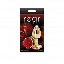 Load image into Gallery viewer, Rear Assets Plug - Gold &amp; Red Rose
